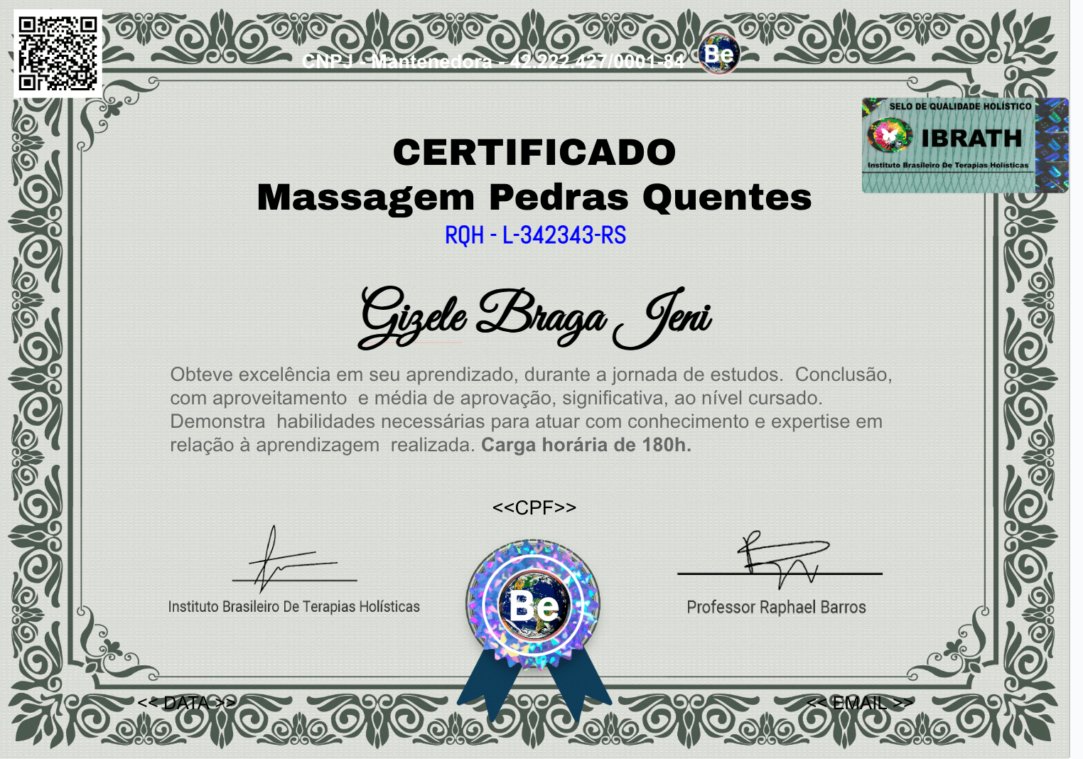 Curso de formação Profissional Massagem Pedras Quentes