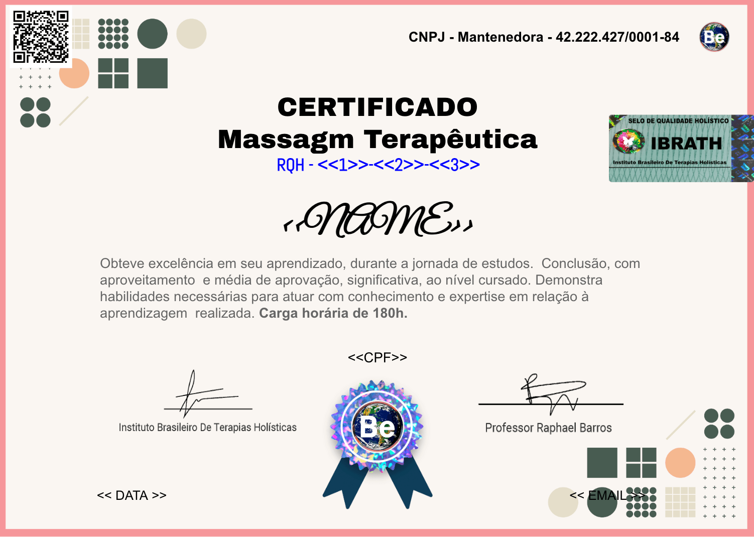 Curso de Formação em Massagem Terapêutica