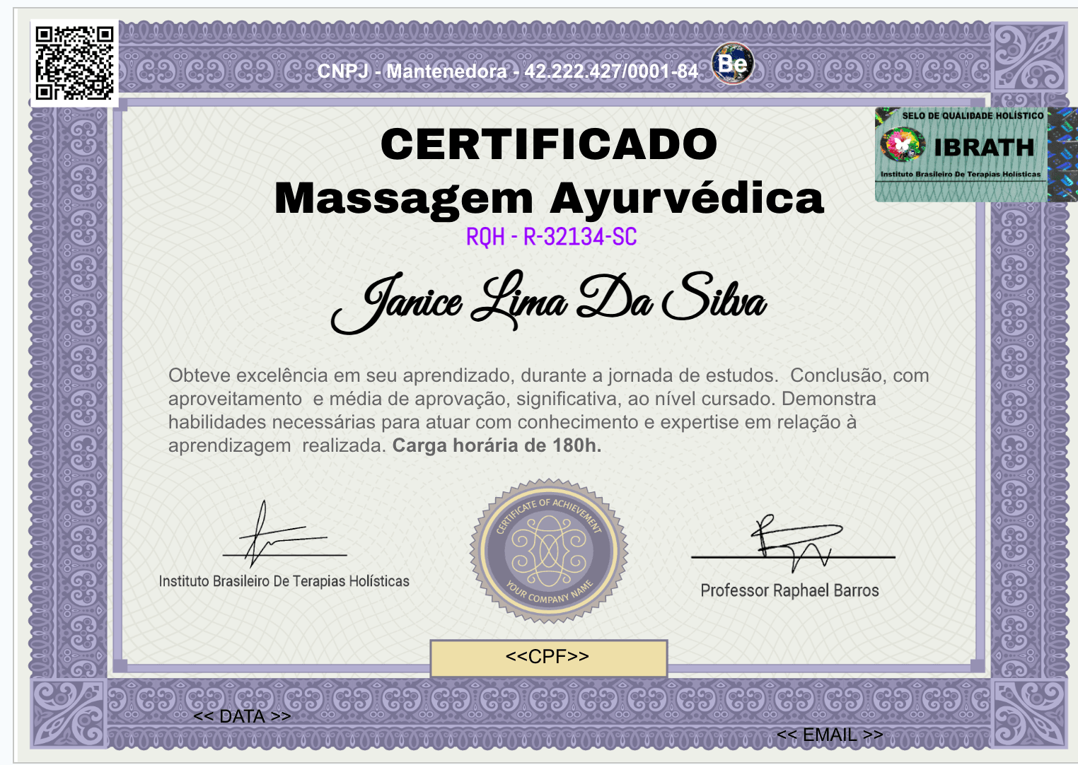 Curso de Formação Massagem Ayurvédica