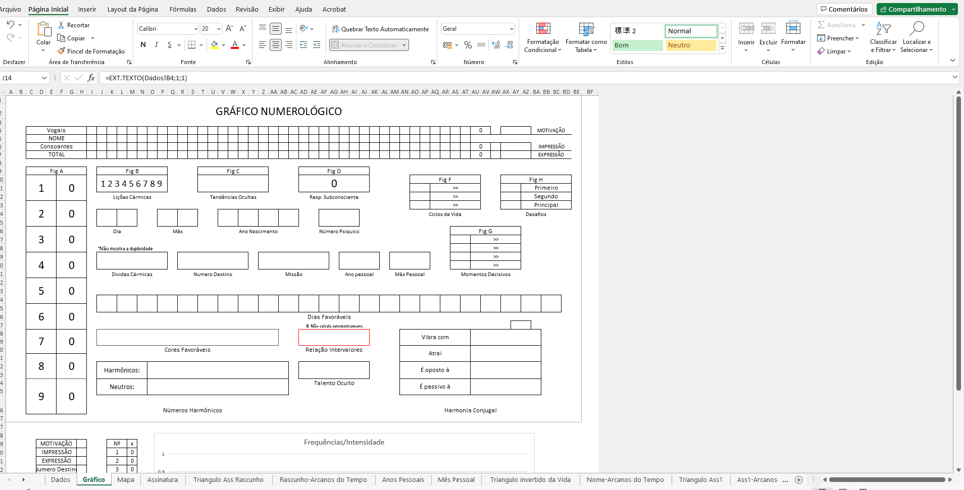 Analisador Numerológico / Mapa Numerológico / Gerador Online