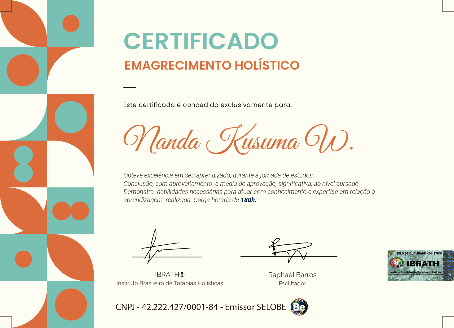 Curso de Formação Emagrecimento Holístico